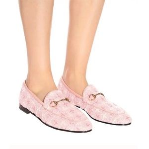 GUCCI JORDAN TWEED LOAFERS